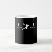 Handball-Heartbeat-Geschenk Kaffeetasse (Mittel)