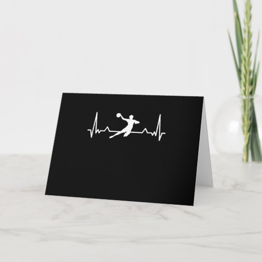 Handball-Heartbeat-Geschenk Karte (Vorderseite)
