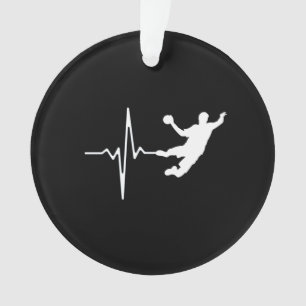 Handball - Herzschlag eines Handballspielers Ornament