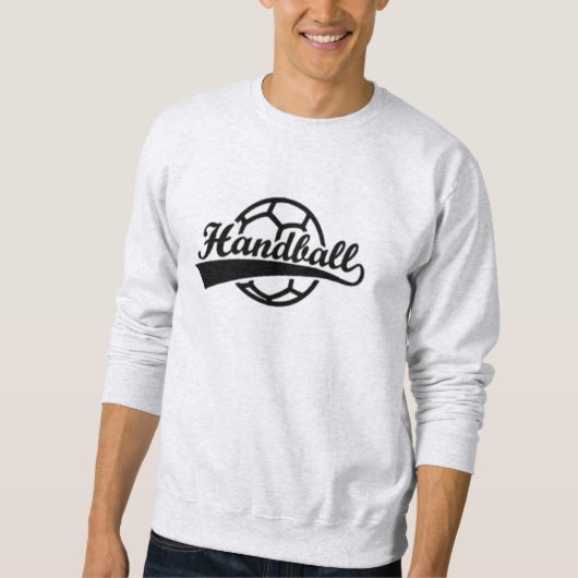 Handball in deinem Herzen, Stil auf deinem Sweatsh Sweatshirt (Vorderseite)