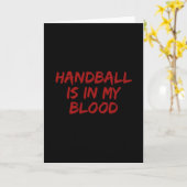 Handball ist in meinem Blut Karte (Gelbe Blume)