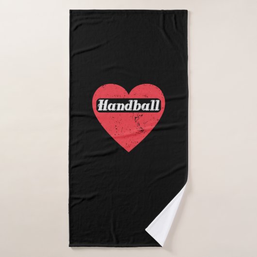 Handball ist Liebe Badehandtuch (Badehandtuch)