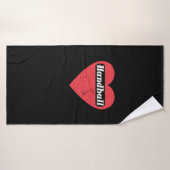 Handball ist Liebe Badehandtuch (Badehandtuch)