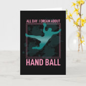 Handball ist mein Leben Karte (Gelbe Blume)