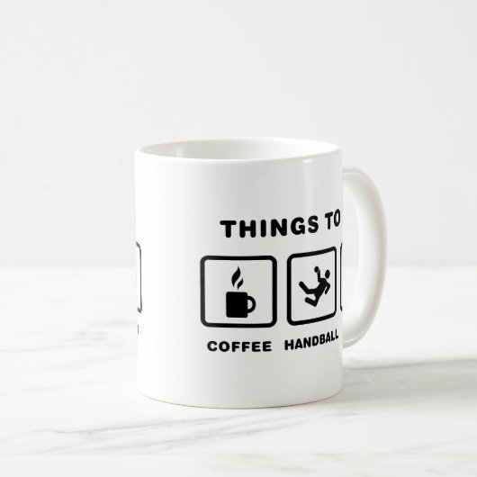 Handball Kaffeetasse (VorderseiteRechts)