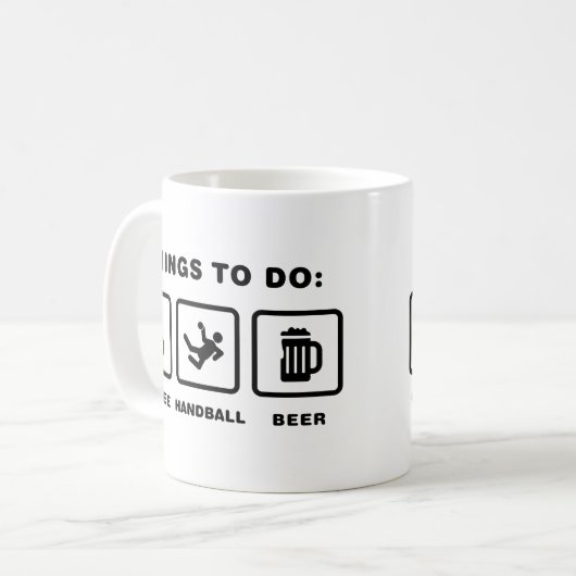 Handball Kaffeetasse (Vorderseite Links)