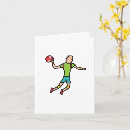 Handball Karte (Gelbe Blume)
