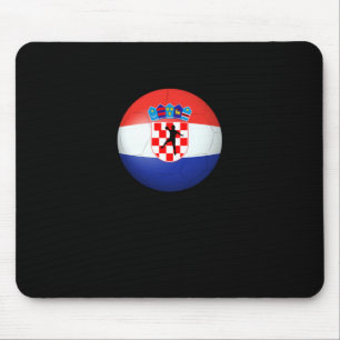 Handball - Kroatische Flaggenturnier-Shirt Mousepad