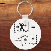 Handball Landjäger Torwart icon Schlüsselanhänger (Vorderseite)