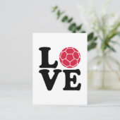 Handball-Liebe Postkarte (Stehend Vorderseite)