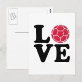 Handball-Liebe Postkarte (Vorne/Hinten)