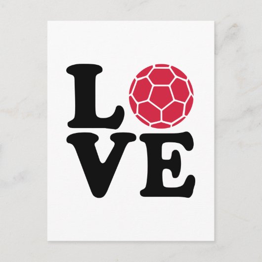 Handball-Liebe Postkarte (Vorderseite)