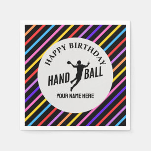 Handball Mädchen Geburtstag, Handball Spieler Gesc Serviette