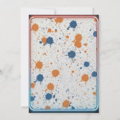 Handball Mania Birthday Invitation Einladung (Rückseite)