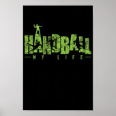 Handball "Mein Leben" Poster (Vorne)