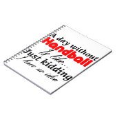 Handball Notizblock (Linke Seite)