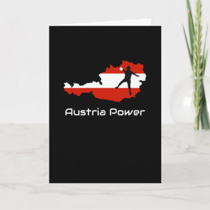 Handball -Österreich Power Österreich T-Shirt Karte