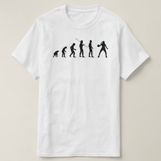 Handball Player Evolution Man Sports Meme BV T-Shirt (Design vorne)