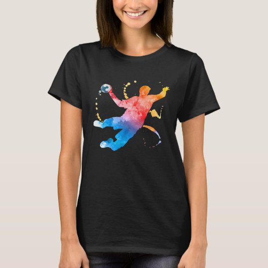 Handball Player Graphic Handball T-Shirt (Vorderseite)