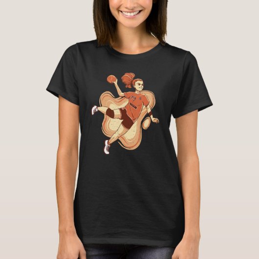 Handball Player Handball Ball Outfit Handball Girl T-Shirt (Vorderseite)