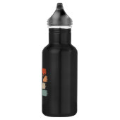 Handball Player Retro Edelstahlflasche (Rechts)