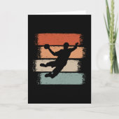 Handball Player Retro Karte (Vorderseite)