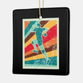Handball Player Retro Keramikornament (Links)