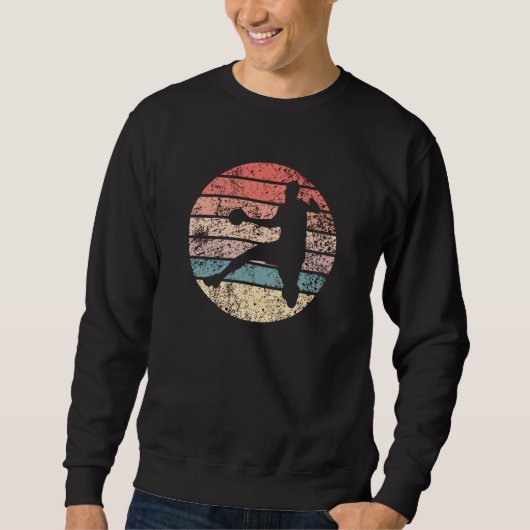 Handball Player Retro Sweatshirt (Vorderseite)