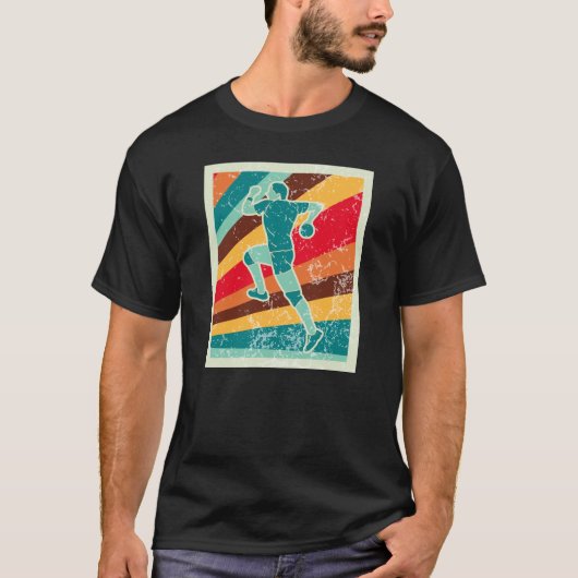 Handball Player Retro T-Shirt (Vorderseite)