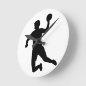 Handball player runde wanduhr (Winkel)