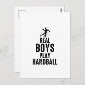 Handball Player Sport Team Handballer Funny Sprich Postkarte (Vorne/Hinten)