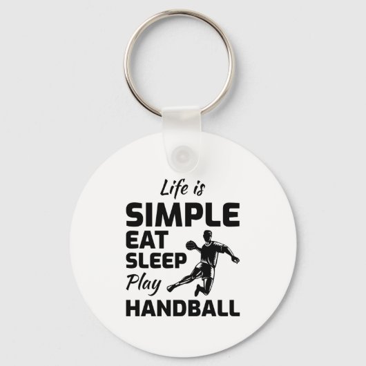 Handball Player Sport Team Handballer Funny Sprich Schlüsselanhänger (Vorderseite)