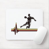 Handball Player Sport Team Handballer Heartbeat Mousepad (Mit Mouse)