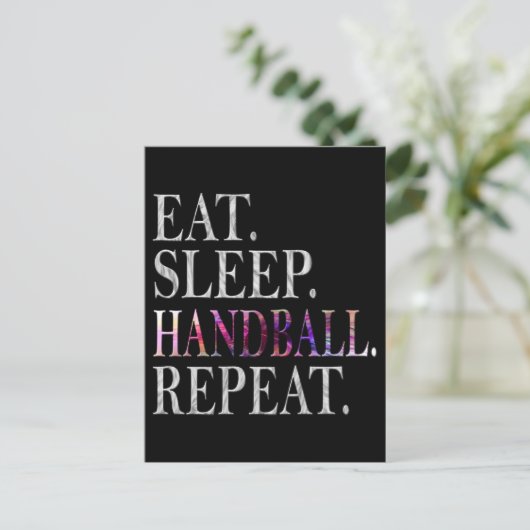 handball postkarte (Stehend Vorderseite)