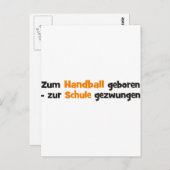 Handball Postkarte (Vorne/Hinten)