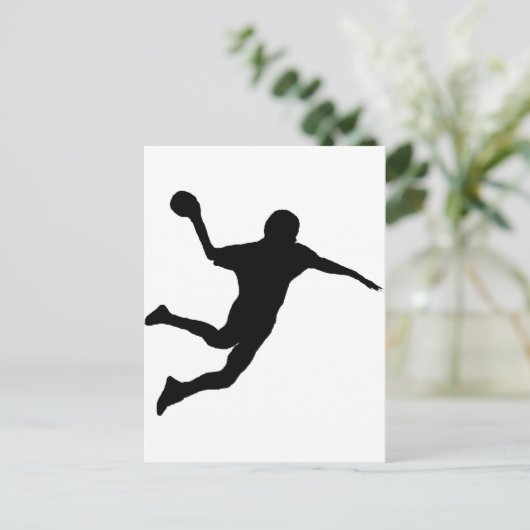 Handball Postkarte (Stehend Vorderseite)