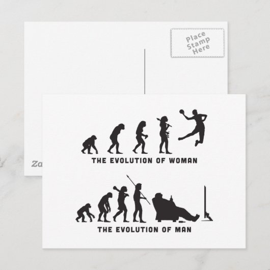 Handball Postkarte (Vorne/Hinten)