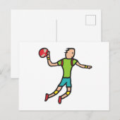 Handball Postkarte (Vorne/Hinten)