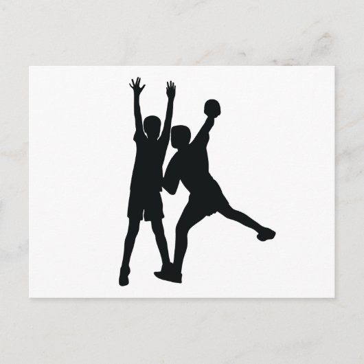 Handball-Postkarte Postkarte (Vorderseite)
