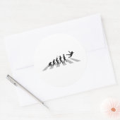 Handball Runder Aufkleber (Umschlag)