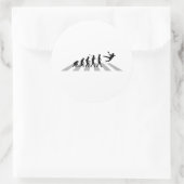 Handball Runder Aufkleber (Tasche)