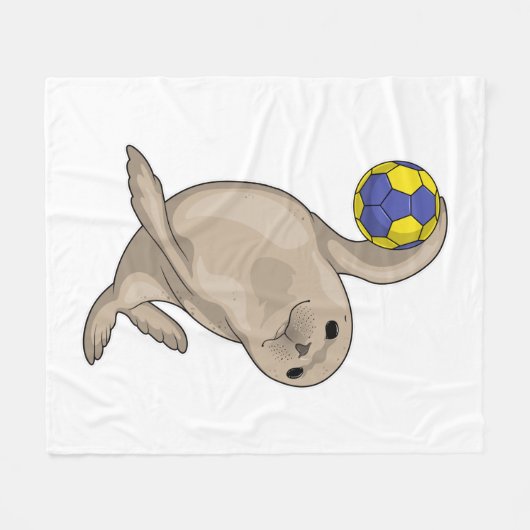 Handball-Siegel Fleecedecke (Vorderseite (Horizontal))