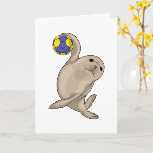 Handball-Siegel Karte (Gelbe Blume)