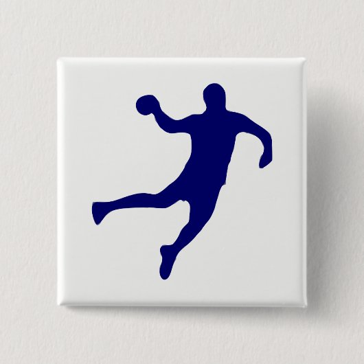 Handball-Silhouette Button (Vorderseite)