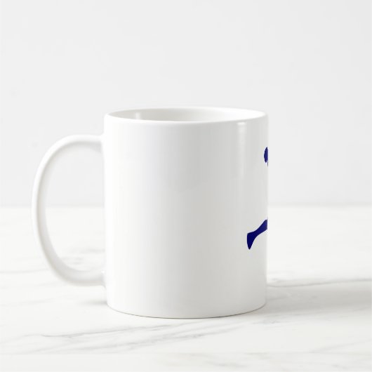 Handball-Silhouette Kaffeetasse (Links)