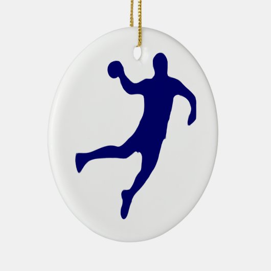 Handball-Silhouette Keramikornament (Rechts)