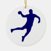 Handball-Silhouette Keramikornament (Vorne)