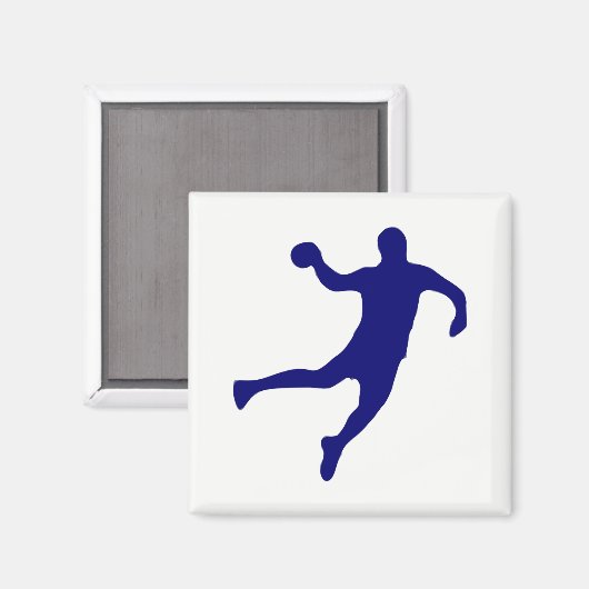 Handball-Silhouette Magnet (Vorderseite/Rückseite)