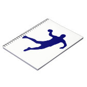 Handball-Silhouette Notizblock (Linke Seite)