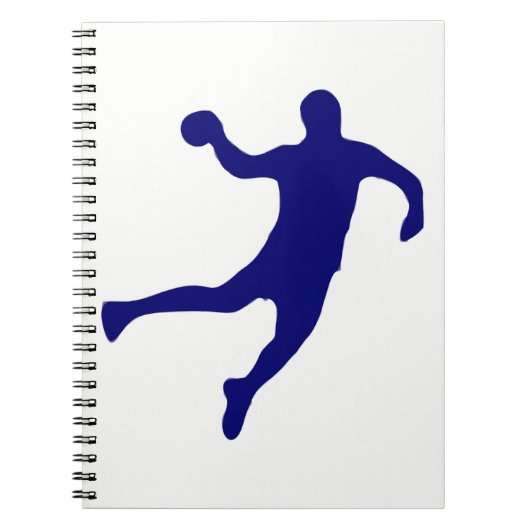 Handball-Silhouette Notizblock (Vorderseite)